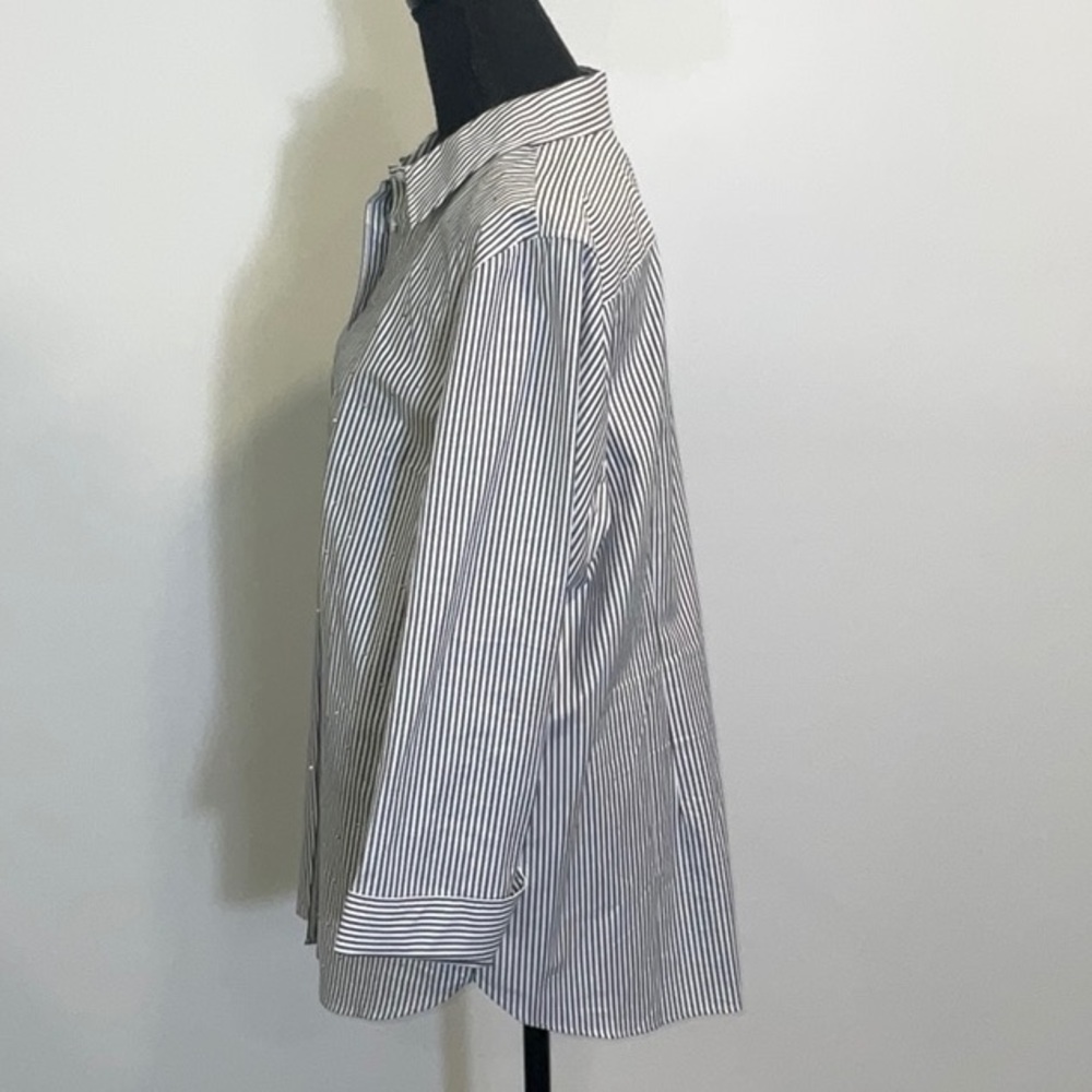 Talbots Rhinestone Blouse NWOT - Picture 5 of 10